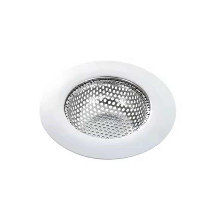 Filtro colador de fregadero de malla antiobstrucción, malla duradera, forma de sombrero fino, colador de fregadero de acero inoxidable, Agujero áspero para Cocina - 1