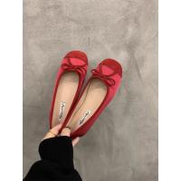 De suela plana solo zapatos femeninos primavera y otoño hadas viento un pedal arco de suela suave cabeza redonda poco profunda boca beanie zapatos ballet solo zapatos - details 9
