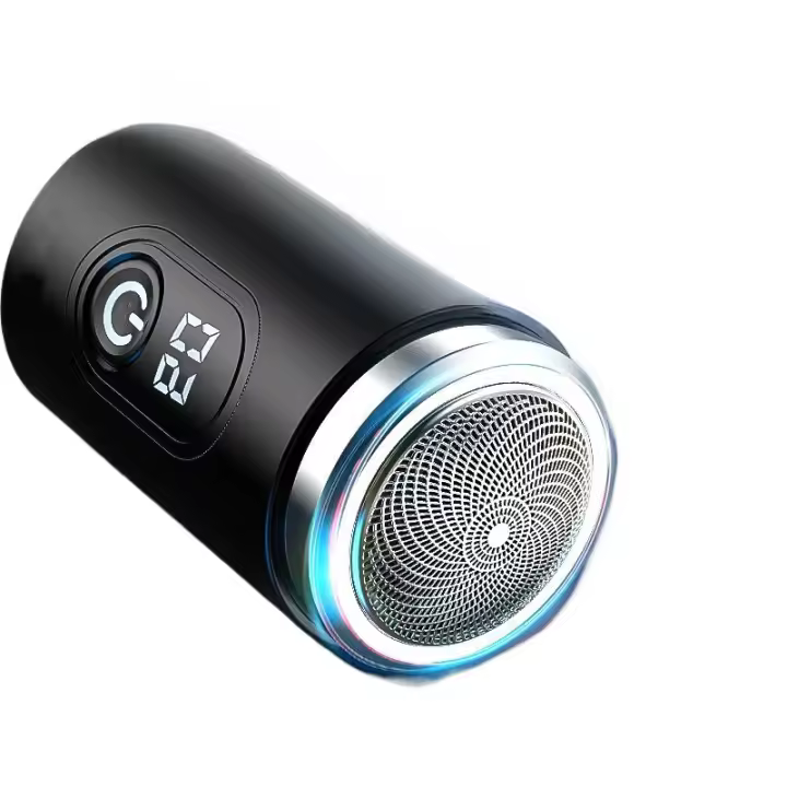 Mini Afeitadora Eléctrica Portátil Pistola de Acero Small Ideal para Hombres Tecnología de Viaje - 1