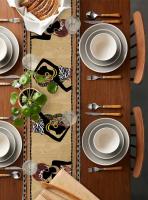 Manteles de Mesa de Lino Boho Étnico Pañuelo de Mesa de Comedor de Granja para Fiesta de Navidad - details 1