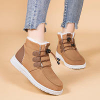 5 pares de zapatos de nieve de un pedal con banda elástica para estudiantes cálidos de tubo medio de algodón - details 15
