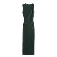 Casual Chic Verano Sin mangas s, Moda femenina larga y recta por - details 4