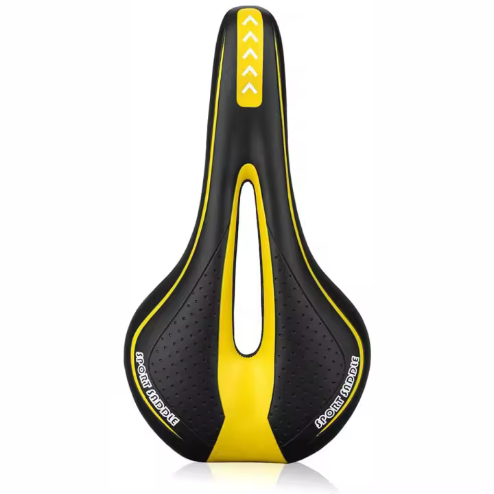 Cómodo asiento de Gel hueco para bicicleta de montaña y carretera, sillín de ejercicio para hombre y mujer - 1