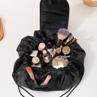 Bolsa de maquillaje con cordón perezoso, bolsa de cosméticos de viaje de gran capacidad, organizador de maquillaje portátil - details 5