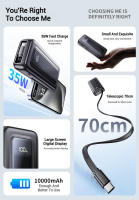 Batería externa 5000mAh~12000mAh PD35W carga rápida tipo C+cable Lightning - details 1