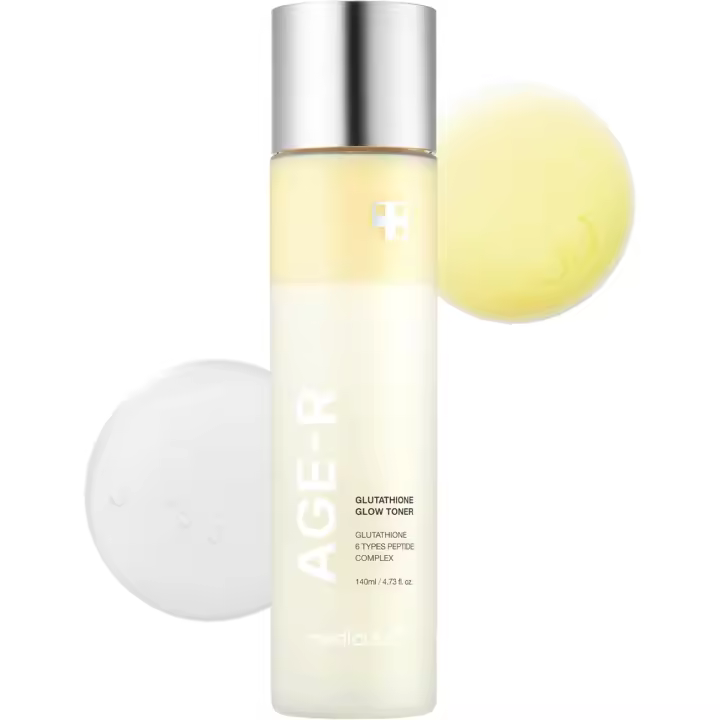 medicube Age-R Glutathione Milky Toner, tónico de doble capa de baja irritación para brillo de vidrio con péptido, tono de piel uniforme, luminosidad, - 1