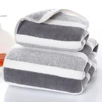Juego de 2 Toallas de baño 35x75cm+70x140cm, Toalla microfibra de Terciopelo Coral Altamente absorbentes, para Ducha, Deportes, Yoga - details 1