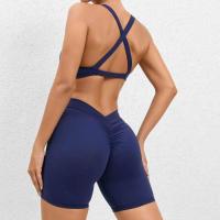 Conjunto de pantalones cortos cruzados sin espalda para mujer, ropa deportiva de 2 piezas, ropa de entrenamiento PIESS, ropa deportiva - details 14
