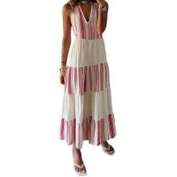 Vestido de verano con cuello en V, moda femenina - details 3