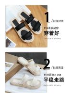 GIOIO, novedad de verano, suela de cáñamo de imitación, ropa de goma, zapatillas frescas con parte inferior de plástico, correas delanteras y traseras de moda con zapatos planos - details 1
