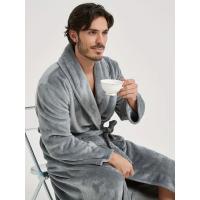 Albornoz de baño para hombre con Bolsillo y Cinturón , ropa de dormir suave y acogedora - details 14