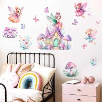 Pegatinas de Hada para Habitación de Niña Decalche de Pared de Castillo de Hongos de Princesa - details 4