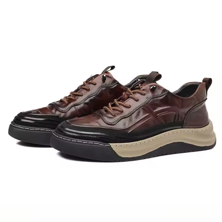 Nuevos zapatos casuales zapatos de hombre de alta gama deportes zapatos de junta de hombre zapatos de cuero de hombre versátiles zapatos de moda. - 1