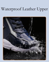 Zapatos para correr al aire libre para niños, zapatillas de deporte cálidas de invierno para niños, zapatos deportivos informales de cuero impermeables, zapatillas antideslizantes para nieve - details 7
