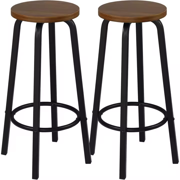 Cocina Silla de Comedor Taburete Alto para Salon Cocina Estructura de Metal, Asiento de - 1