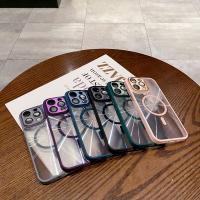 Funda de teléfono magnética transparente para iP A prueba de golpes con material PC+TPU - details 0