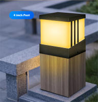 Luz de Poste Solar Moderna RXUNS Lámpara de Columna de Patio Impermeable IP65 Brillo de 300lm - details 18