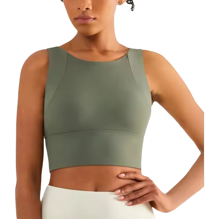 Sujetador sexy para mujer, sujetadores elásticos para gimnasio y yoga, top corto, ropa elástica, ropa interior deportiva para mujer - 1