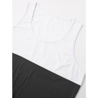 Chaleco de verano para hombre, informal, deportivo, de moda, para fitness, para correr, con bloques de color, sin mangas - details 3