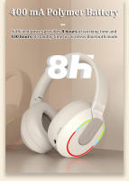 auriculares inalámbricos con Bluetooth dinámicos RGB luz LED HIFI cancelación pasiva de ruido juego entretener música auriculares con micrófono - details 8