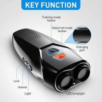 Dispositivo de parada de ladridos de entrenamiento ultrasónico, sonda dual, alta potencia, portátil, controlador de perros, largo alcance, recargable, LED, flash - details 11