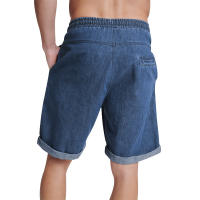 Pantalones cortos casuales de algodón para hombres, pantalones deportivos estampados de moda, verano - details 2