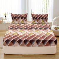 Juego De Cama Con Estampado De Rombos, 3 Piezas, 1 Pieza, 2 Piezas, Funda De Almohada, Sin Núcleo - details 2