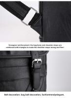 Mochila vintage de cuero impermeable para hombre, bolso de hombro para ordenador portátil de 15,6 pulgadas, para estudiantes universitarios - details 9