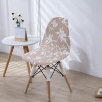 Funda elástica para silla de fabricantes, funda europea para silla tipo concha, funda simple y moderna para silla de comedor - details 11