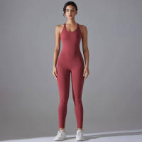 Hamidou-body de Yoga elástico, ropa de gimnasio, ropa deportiva de realce, mono de entrenamiento sin espalda, conjunto de Yoga de alta elasticidad para gimnasio - details 25