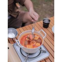 Utensilios de cocina plegables de acero inoxidable 304 Multifuncionales para acampar al aire libre - details 6