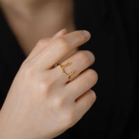 Skyrim-Anillo de astas de alce para mujer, anillos de dedo de cuerno de ciervo de acero inoxidable, joyería de regalo al por mayor, 2025 - details 1