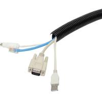 30M 1/4 "3/8" conducto de telar de alambre dividido protector tubo de manga de Cable corrugado de aislamiento de Color negro de polietileno - details 10