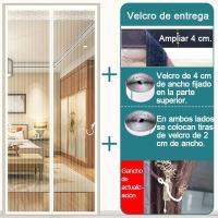 Cortina mosquitera Para Puerta,cortina de Puerta magnética,con Imanes de Cierre Automático y velcro - details 5