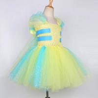 Vestido Tutu de Pescado Pato Vestido de Princesa Amarillo Brillante para Niñas - details 5