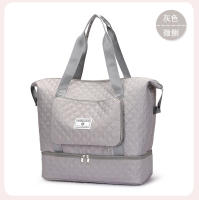 Bolsa deportiva para fitness Separación en seco y húmedo para mujer Ligero de gran capacidad Portátil Bolsa de viaje de corto recorrido Bolsa de equipaje independiente para jaula de zapatos - details 54
