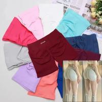 Pantalones cortos de Yoga sin costuras de cintura alta para mujer, Shorts de Fitness, pantalones cortos elásticos para bicicleta, ropa de Fitness, verano 2025 - details 5
