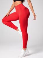 Mallas sin costuras para mujer, pantalones deportivos de fitness, cintura alta, levantamiento de cadera, vientre, secado rápido, yoga - details 25