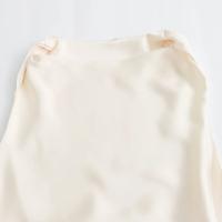 Vestido largo plisado sin mangas para mujer, prenda de seda con textura satinada, cuello redondo, elegante y a la moda - details 23