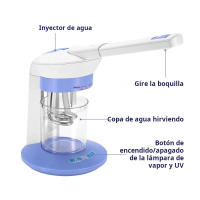 3 in 1 Beauty Salon Vaporizer Aroma Ozone Facial Steamer Face Sauna SPA Hot Thermal Spray Vapor Facial Steaming Skin Device - details 5