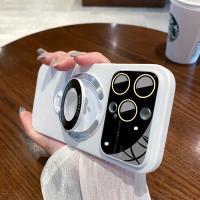 Funda de lujo con anillo de PC mate para iPhone 14, 13, 12, 11, 15 Pro Max Plus, soporte de teléfono con carga inalámbrica Magsafe, cubierta de cristal - details 12