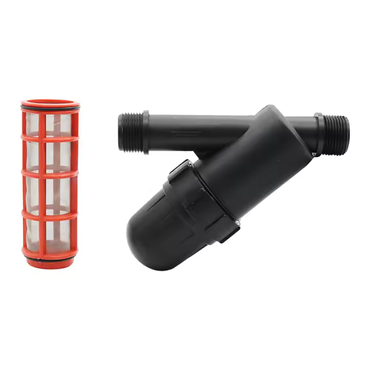 Filtro de acero inoxidable para riego de jardín, interfaz de rosca macho de 1 pulgada para huerto agrícola, accesorios de riego de jardín, 1 unidad - 1