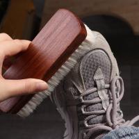 Cepillo de lana suave para zapatos, mango de madera multifuncional, cepillo para pulir zapatos, limpiador de botas, cuidado del cuero, cepillo de limpieza de zapatos, Interior del coche - details 8