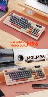 M96 Teclado inalámbrico Bluetooth de doble modo para juegos mecánicos PBT Ball Cap con mando de pantalla - details 13