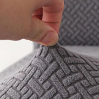 Funda para silla de comedor de Jacquard, funda elástica suave a prueba de polvo para asiento de silla, adecuada para decoración para sala de estar y comedor, 1 pieza - details 35