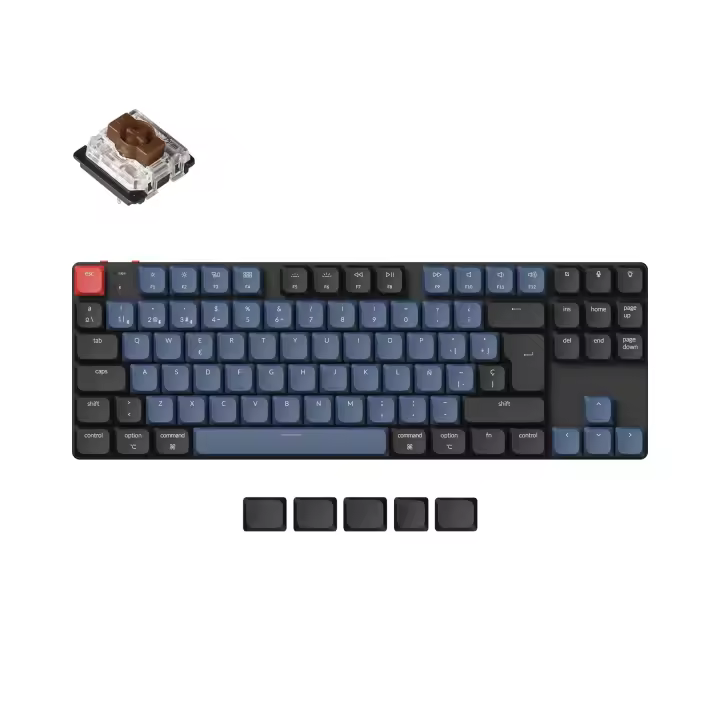 Keychron Teclado Mecánico Inalámbrico K1 Pro QMK/VIA con Retroiluminación RGB Teclas ABS Ambidixtro Oriental Batería Normal Switch Gateron - 1