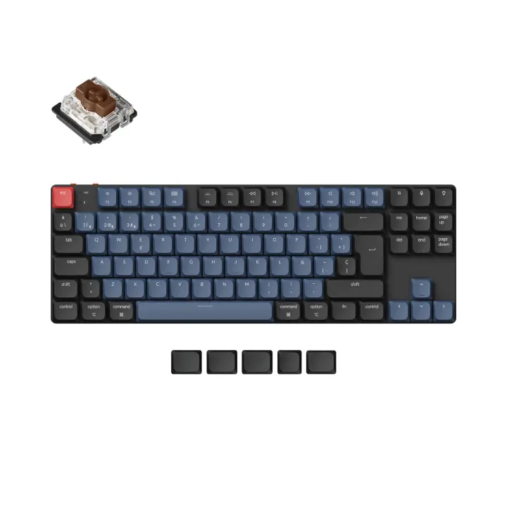 Keychron Teclado Mecánico Inalámbrico K1 Pro QMK/VIA con Retroiluminación RGB Teclas ABS Ambidixtro Oriental Batería Normal Switch Gateron - 1
