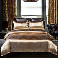 Juego de cama de alta gama, jacquard, tamaño king, juego de cama de boda europeo de lujo - details 53