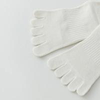 Calcetines de Yoga con cinco dedos divididos para mujer, medias profesionales de Pilates, de algodón, antideslizantes, de tubo medio, para interiores, baile, Fitness y deportes - details 8