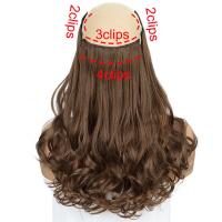 Extensiones de cabello con Clip de 12 pulgadas, 4 Uds., coletas, cabello ondulado corto y rizado sin costuras, postizos gruesos invisibles esponjosos ombré - details 10